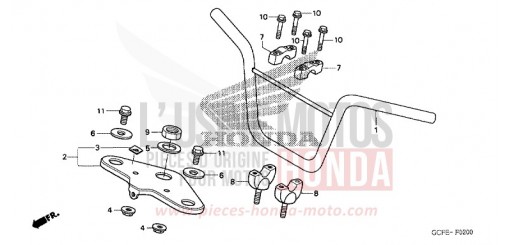 TUYAU DE GUIDON/PONT SUPERIEUR CRF70F8 de 2008